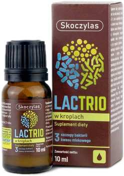 Probiotyk Skoczylas Lactrio in drops 10 ml (5903631208485)