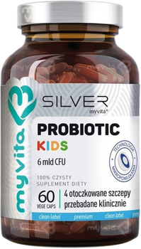 Probiotyk Myvita Silver Probiotic Kids 6 million CFU 60 capsules (5903021593351)