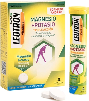 Харчова добавка Leotron Magnesium + Potassium 54 таблетки (8470001988591)