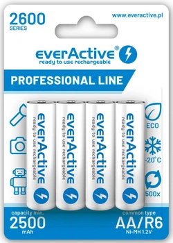 Аккумулятор everActive EVHRL6-2600, AA/(HR6), 2600mAh, LSD Ni-MH, блистер 4шт