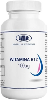 Дієтична добавка Jantar Vitamin B12 100 мг 60 капсул (5907527949599)
