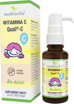 Suplement diety Medverita Witamina C dla dzieci 30 ml (5903686580659)