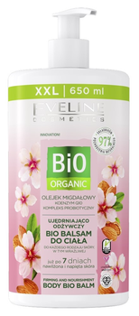 Balsam do ciała Eveline Cosmetics Bio Organic ujędrniająco-odżywczy z olejkiem migdałowym 650 ml (5903416035695)