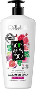 Balsam do ciała Eveline Cosmetics I Love Vegan Food intensywnie regenerujący Figa & Granat 350 ml (5901761991055)