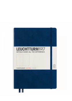 Блокнот Leuchtturm1917 Средний, темно-синий, точка (342925)