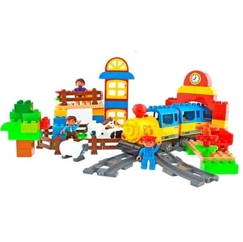 Конструктор Маленький паровозик (6188 А,M 0437 U/R) 110 деталей