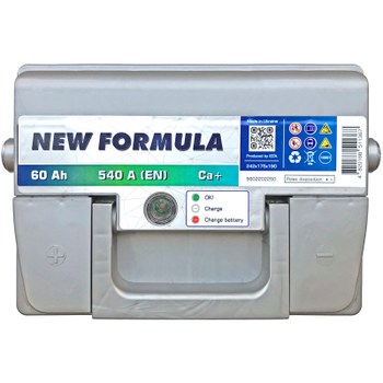 Автомобільний акумулятор NEW FORMULA 60Ah (+/-) 540EN (5602202250)