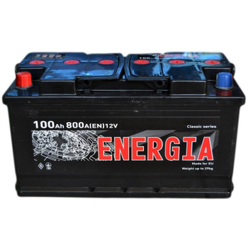 Акумулятор автомобільний ENERGIA 100Ah (+/-) (800EN) (22393)