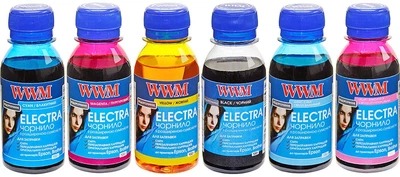 Набор чернил WWM Electra для Epson 6x100 мл B/C/M/Y/LC/LM (ELECTR.SET62)