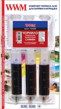 Заправочный набор WWM Carmen Canon (3х20 мл) Black (IR3.CARMEN/B)