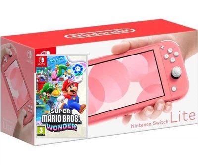 Nintendo Switch Lite Coral + Игра Super Mario Bros Wonder (русская