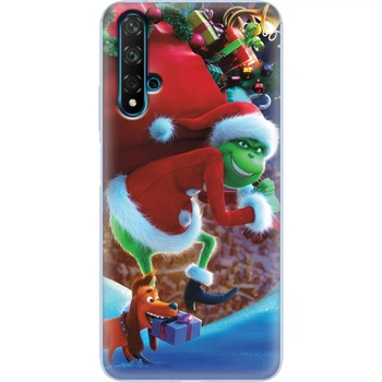 Силіконовий Чохол з Картинкою для Huawei Nova 5T Принт (Новорічний, Грінч) (38617-ysm2268)