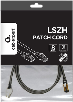 Patchcord Gembird SFTP LSZH Cat 8 1.5 m Black (8716309120630)