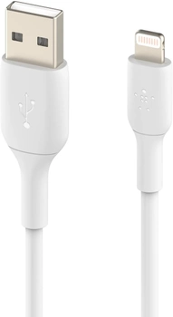 Кабель Belkin BoostCharge PVC USB-A – Lightning 0.15 м White (745883788637)