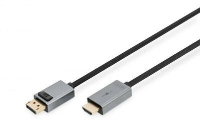 Kabel Digitus DisplayPort – HDMI 4K 30Hz 3 m Black (4016032481256)