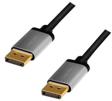 Kabel Logilink DisplayPort – DisplayPort 4K 60 Hz 5 m Aluminium Black (4052792062052)