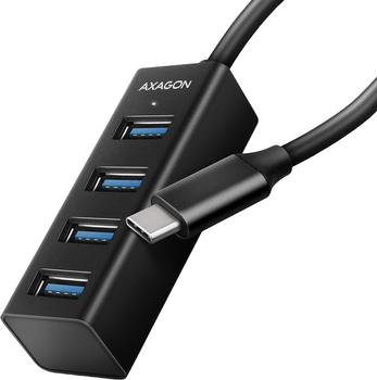 USB-хаб Axagon 4-портовий USB 3.2 Gen + USB-C 0.2 м (8595247905635)