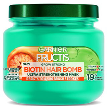 Маска для волосся Garnier Fructis Grow Strong Biotin Hair Bomb зміцнювальна 320 мл (3600542543187)