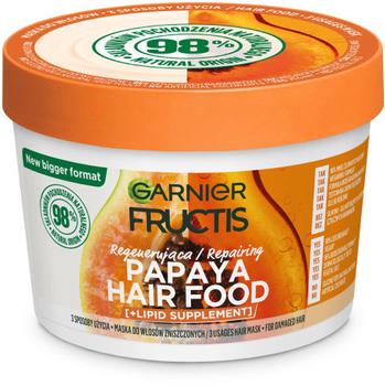 Маска для волосся Garnier Fructis Papaya Hair Food регенерувальна 400 мл (3600542513036)