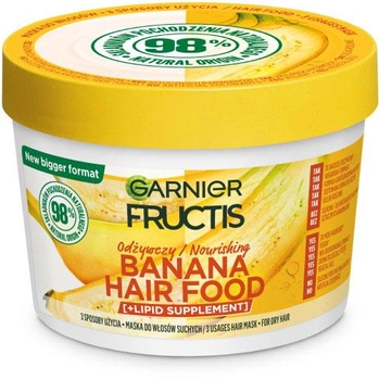 Маска для волосся Garnier Fructis Banana Hair Food живильна 400 мл (3600542513029)