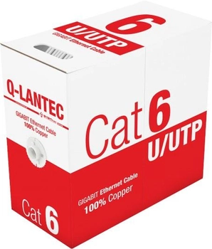 Kabel Alantec U/UTP Cat 6 24 AWG PVC miedziane 305 m Grey (5901738556461)