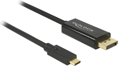 Кабель Delock USB Type-C – DisplayPort 2 м 4K 60 Гц 2 м Black (4043619852567)