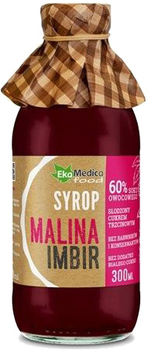 Syrop naturalny Ekamedica Malina Imbir 300 ml (5902709520054)