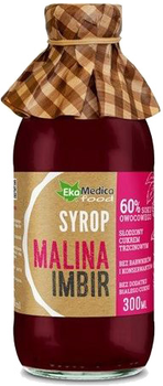 Syrop naturalny Ekamedica Raspberry Ginger 300 ml (5902709520054)