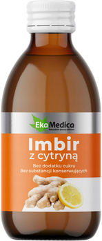 Sok naturalny Ekamedica Imbir z Cytryną 250 ml (5902709520603)