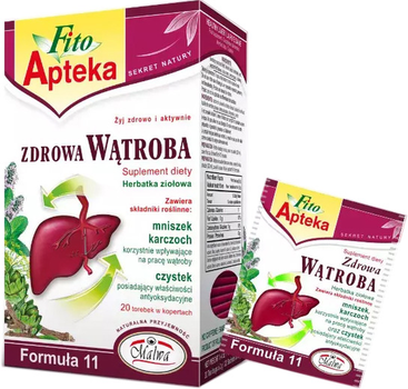 Трав'яний чай Fito Apteka Healthy Liver 20 шт (5902781002127)
