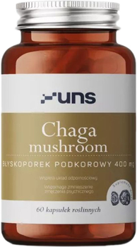 Suplement diety UNS Chaga Mushroom 60 kapsułek (5904238962152)