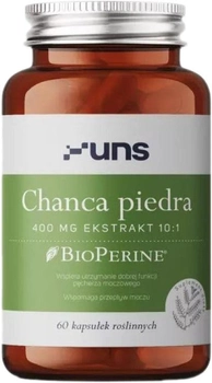 Suplement diety UNS Chanca Piedra + Bioperine 60 vegan kapsułek (5904238962312)