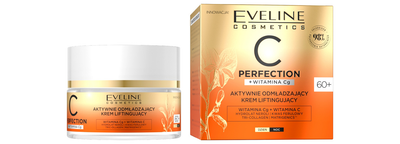 Krem do twarzy Eveline Cosmetics C-Perfection aktywnie odmładzający liftingujący 60+ 50 ml (5903416037217)