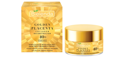 Krem do twarzy Bielenda Golden Placenta 40+ nawilżająco-wygładzający przeciwzmarszczkowy 50 ml (5902169048280)