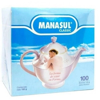Чай в пакетиках Manasul Classic 100 шт 150 г (8413503212993)