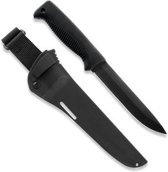 Нож Peltonen M95, покрытие cerakote black, черный, черный композитный чехол (FJP059)