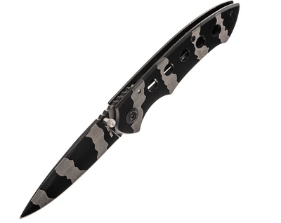 Спасательный Складной Нож для Выживания Mil-Tec One-Hand Camo 15304000