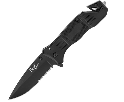 Спасательный Складной Нож для Выживания MFH Fox Outdoor Black 45861