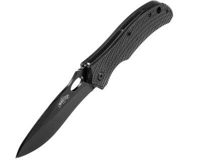 Спасательный Складной Нож для Выживания с Огнивом Master Cutlery M-Tech Ballistic Spring Assisted Black MU-A039BK