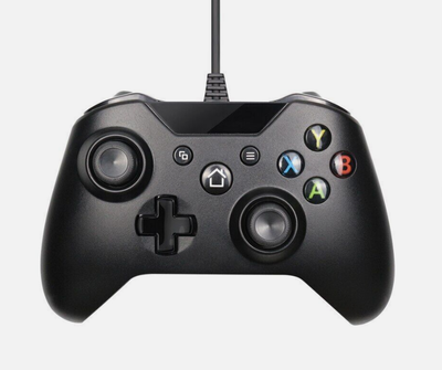 Проводной игровой геймпад X-One для приставки Xbox One и PC (Чёрный) джойстик USB
