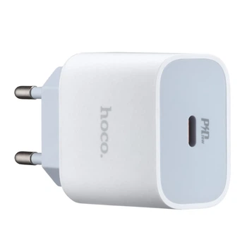 Сетевое зарядное устройство Hoco C76A Plus Speed source PD20W charger (EU) White