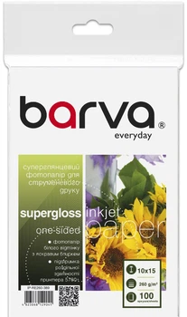 Фотобумага Barva Everyday Суперглянец 10x15 см 260 г/м2 100&nbsp;л (IP-RE260-389)