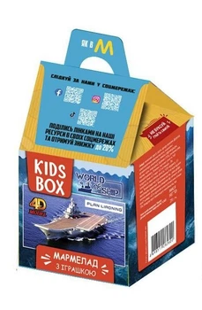 Мир военных кораблей World of Warships Kids box Кидс бокс Свитбокс мармелад с игрушкой в коробочке