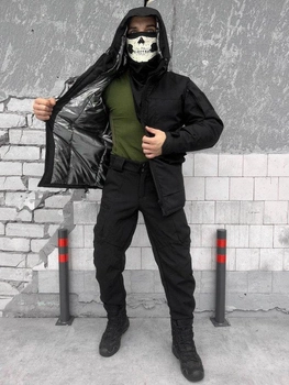 Зимовий тактичний костюм black розмір 2XL
