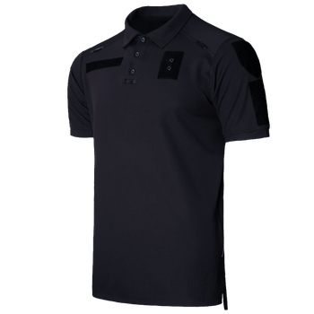 Поло футболка мужская тактическая универсальная для силовых структур Черный/Синий (2299), S (OR.M_782)