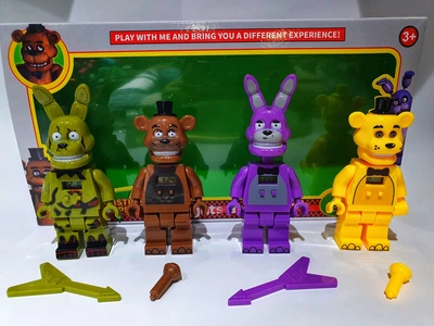 Набір фігурок FNAF Аніматроніки 4 шт. з електронним годинником