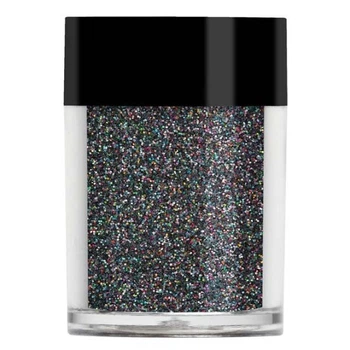 Черный голографический глиттер Lecente Black Holographic Glitter (9,5 г)