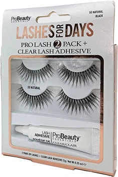 Набор накладных ресниц PRO BEAUTY ESSENTIALS / Lashes - So Natural 2 Pack