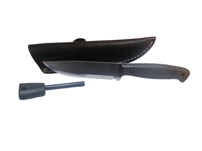 Охотничий нож NIGHTHAWK ADVENTURER SSHF, нержавеющая сталь, ручка дуб, чехол кожа, лезвие 135мм BPS KNIVES