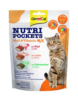 Витаминные вкусняшки GIMCAT NUTRI POCKETS Malt & Vitamin 150г